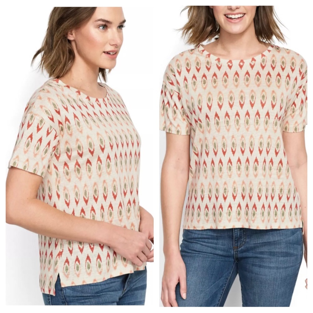 Orvis Lakeside Linen Printed Tee M